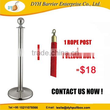 Latest technology new arrival rope stanchion barrier post