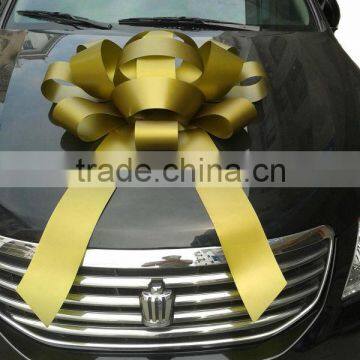 HOT SALE! 30 inch Shiny Gold Large Party Decorative Ribbon Bow, Pre-made Christmas Bow