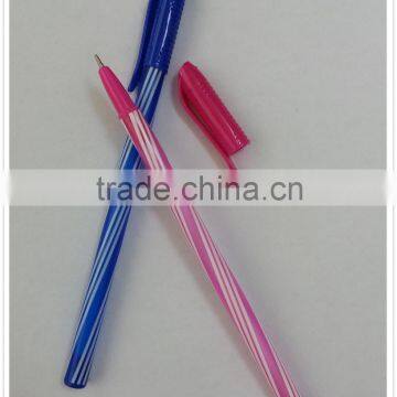 Stripe Cheap Plastic Ball Pen,Stick Ball Pen for School and Office photo-2