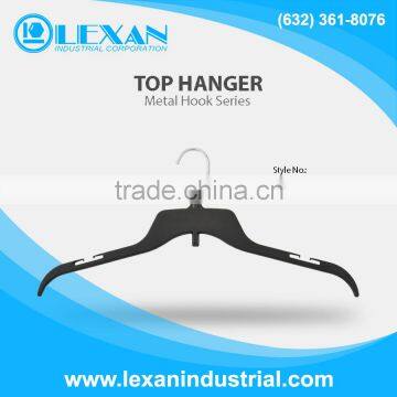 C484 - 17" Plastic Hanger with Metal Hook for Tops, Shirt, Blouse (Philippines)