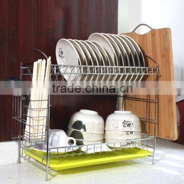 Latest RG628 2 Tiers Stainless Steel Decorative Dish Rack Quality Choice photo-2