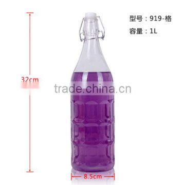 glass bottle with wire seal stopper, glass bottle for liquor drinks, glass drinking bottle