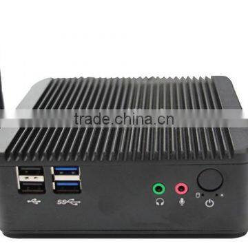 Intel Bay Trail J1900 Quad Core 2.0GHz Fanless 12v Industrial Box Mini Embedded PC HTPC TV Windows 2G RAM 8G SSD 2 Lan WiFi HDMI