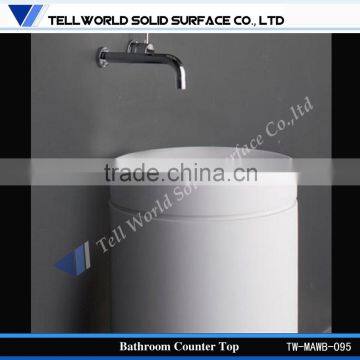 Bathroom sink One piece pedestal basin floor standing wash basin
