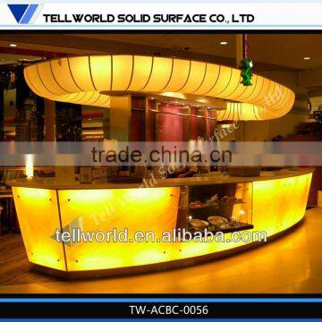 CE approved new design high glossy bar connter for bar and night club decoration