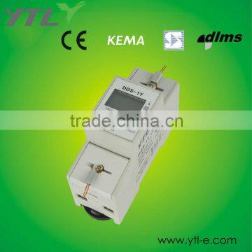 single phase DIN-Rail electronic power meter with RS485