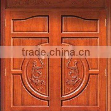 Carved Double Open Doors