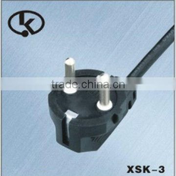 Korean KC approved power cord type with right angle plug