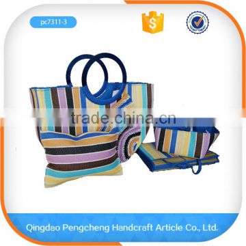 High quality straw cheap beach bag with zipper                        
                                                                                Supplier's Choice