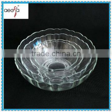 large clear decorative cheap flower shaped salad bowls