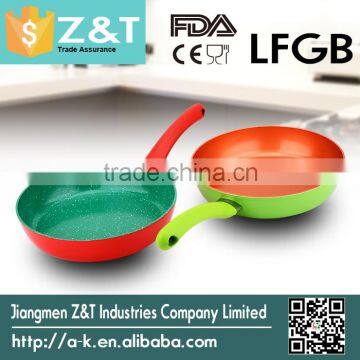 wholesale multicolor home products fry pan ceramic coating in different sizes