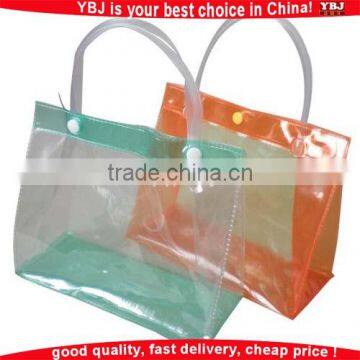 customized recyclable transparent PVC bag clear plastic bag