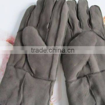 Russia Style Sheep Leather Gloves With Fox Fur Lining photo-5