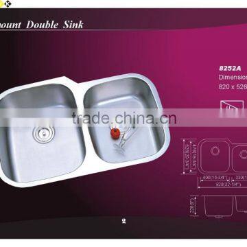 Guangdong Manufacture High Quality Tensile Stainless Steel Kitchen Round Sink -- 8047A photo-4