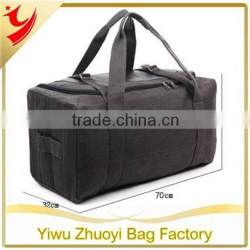 Heavy Duty Canvas and PU leather Material Travel Duffle Bags