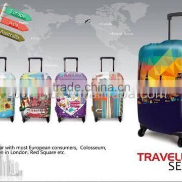 Luckiplus cute spandex luggage cover trolley case Cover waterproof luggage cover