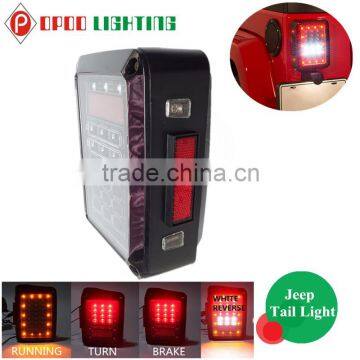 2016 Wholesale 07-15 LED Brake Tail Lights Rear Signal Reverse Lamps Jeep Tail Light