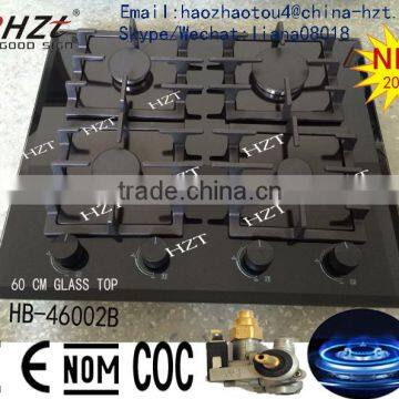 Black 4 Burner gas stove/gas stove burner/glass top gas stove