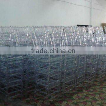 Clear stacking banquet resin chiavari chair