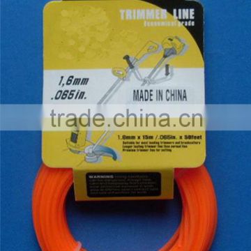 Brush cutter parts Nylon Grass Trimmer Line with 3.0mmx15m, 2.4mmx15 m