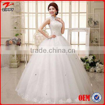 Wedding Dress Floor-Length Sleeveless Natural Lace Up Multi Sizes More Color Simple Wedding Dresses Quality Choice photo-3