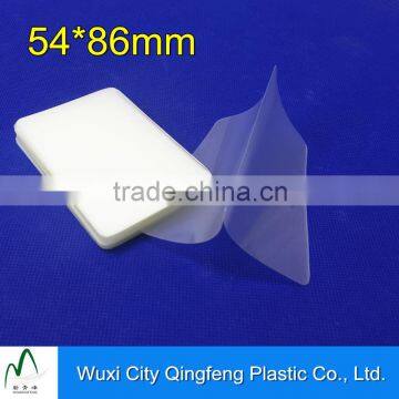 250MIC Thermal Lamination Film 54*86mm Glossy Lamination Pouches Credit Card Laminating Pouch Film