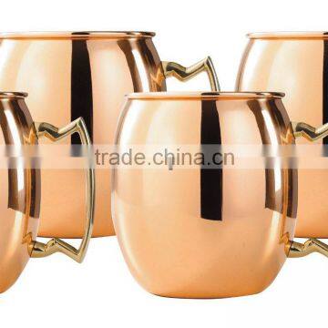 MOSCOW MULE MUGS for GINGER BEER Russian Standards HAMMERED COPPER MULE MUGS from India