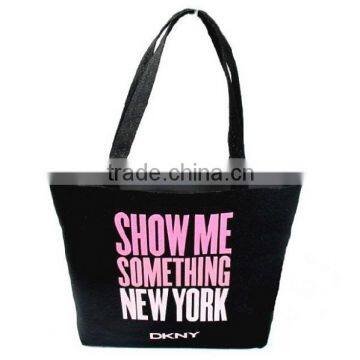 Wholesale cheap canvas fabric logo printed shopping bag