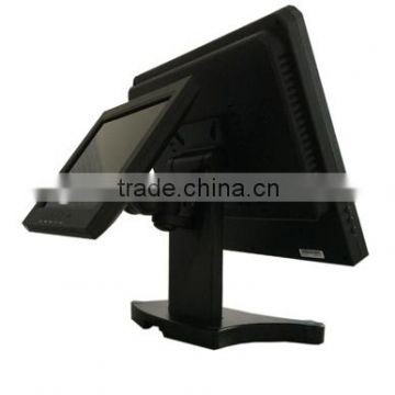 Dual pos touch stand for touch screen monitor