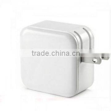 Square Foldable US Plug 4.8A Dual USB Wall Charger for iPhone Samsung and smartphone