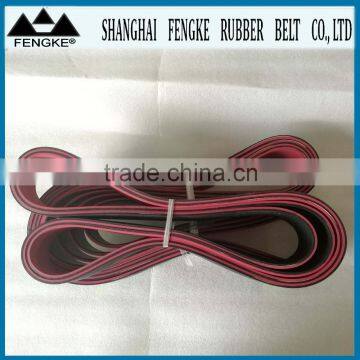 Red Rubber Coating Black Flat Belts(Section 2000x70x6)