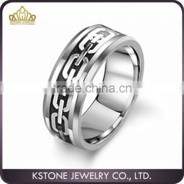 KSTONE Fashion Latest Unique Black Tungsten Ring for Man photo-1