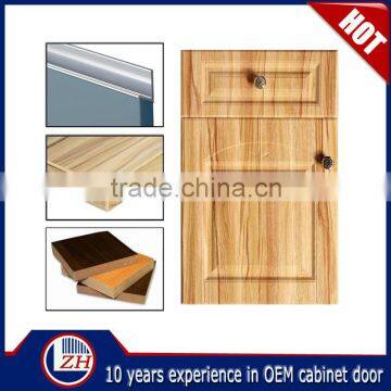 wood grain pvc kitchen cabinet door, pvc kitchen cabinet doors