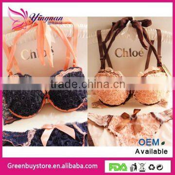 Hot Sale Sexy Lady Push Up Underwear Set, Lingerie Sexy Yong Girls Bra Brief Sets photo-2