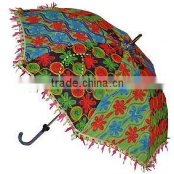 Traditional colorful Indian Sun Umbrella Parasol Jaipur parasol