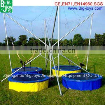 Funny amusement park bungee jumping machine for sale