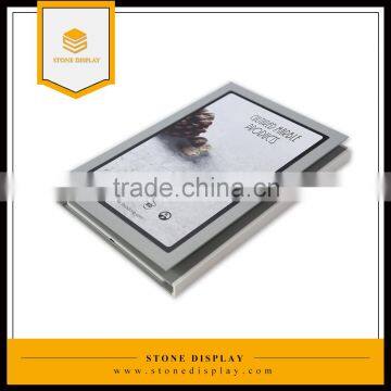 Durable Stone Cardboard Display Book/folder, Mosaic Display Book/stone Sample Book