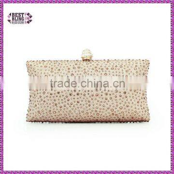 new arrival champagne bling evening clutch bags woman fashion bags exquisite indian wedding purses (C600)