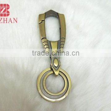 Stock bronze carabiner metal keyring