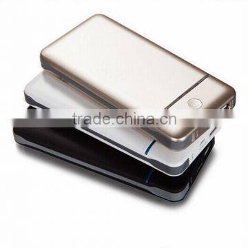 2015 new portable battery charger 100000mah power bank with built in usb cable