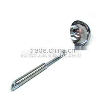 Stainless Steel Kitchen Soup Ladle With Round Handle Of Kitchen Utensils