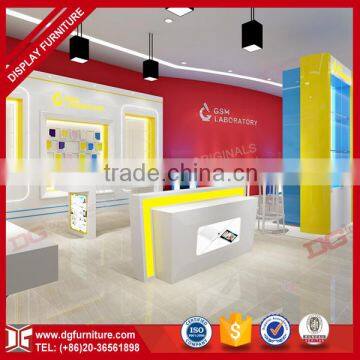 High End Custom Retail Display Furniture Design For Mobile Shop