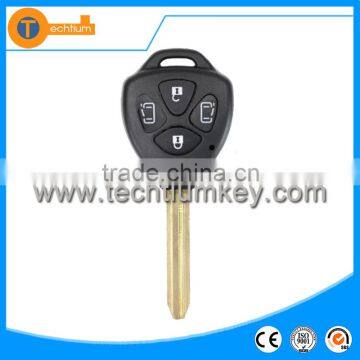 car key shell cover case with Logo 4 button remote key case blanks wholesale for Toyota land cruiser prado corolla