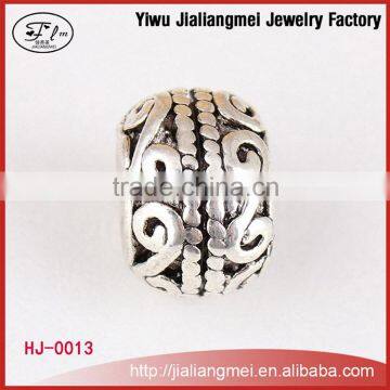 Factory Sale Wholesale Fashion Jewelry Drum Shape Beads Zinc Alloy Spacer Bead