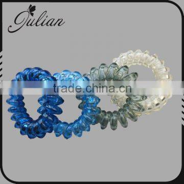 Fashion Telephone Wire Elastic Hair Bands Bracelet Ponytail Holder Rubber Winter Christmas Scrunchies For Girl FHHTA0026-4 photo-2