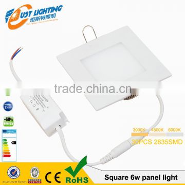 6w12w15w18w24w30W Square high quality ultra slim led ceiling panel light