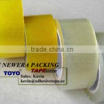 Yellowish and White Transparent Color Carton Tape