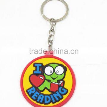 Yiwu Manre manufacturer cheap custom rubber keychain 2d soft pvc keychain