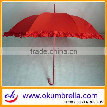 Fashion red rain umbrella with good quality