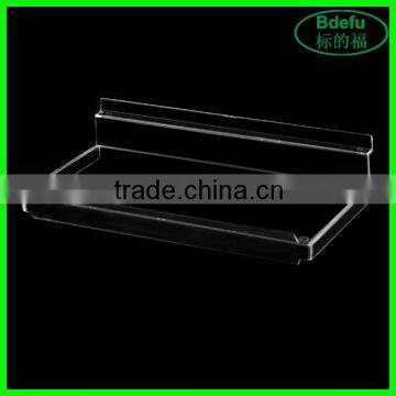 Slot Wall Flat Shoes Display Store Fixture Acrylic Display for Shoes